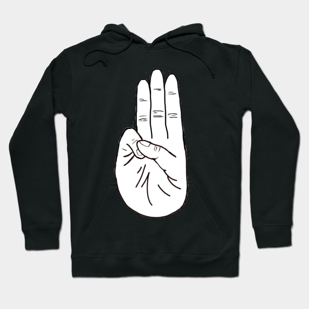 Hungergames handsign Hoodie by jlopettersson